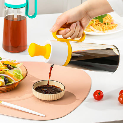 2 In 1 Oil Dispenser With Silicon Brush Bottle