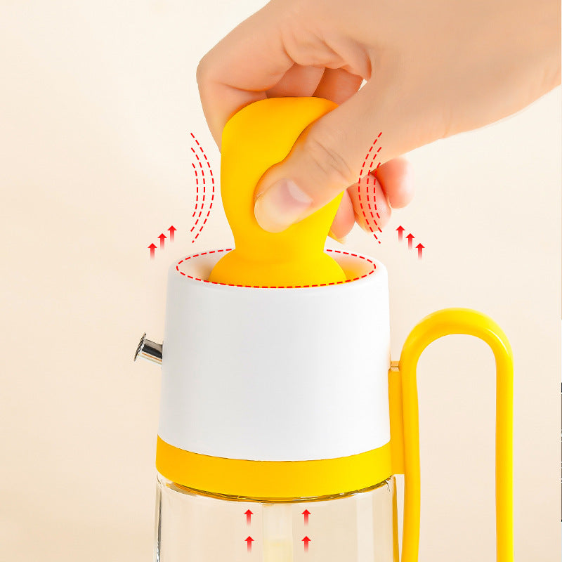 2 In 1 Oil Dispenser With Silicon Brush Bottle