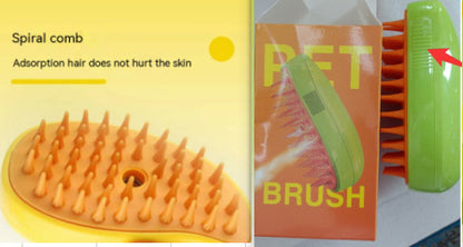 Cat Steam Brush Hair Removal
